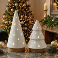 Porta-Velas LED Árvore de Natal Moderno | Kit de 2 Árvores
