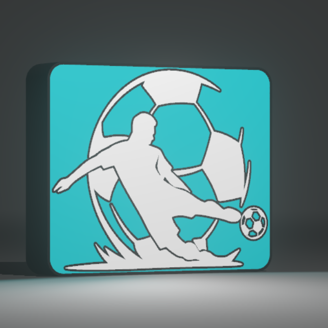⚽ Luminária  Football: Design Exclusivo Personalizável!