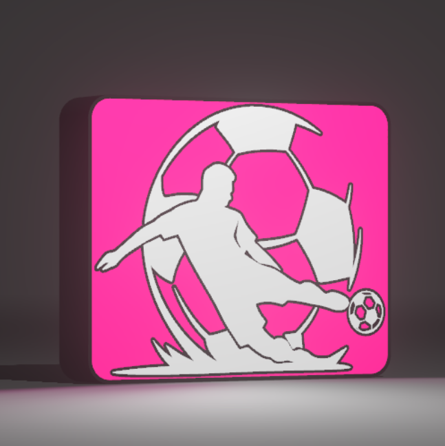 ⚽ Luminária  Football: Design Exclusivo Personalizável!