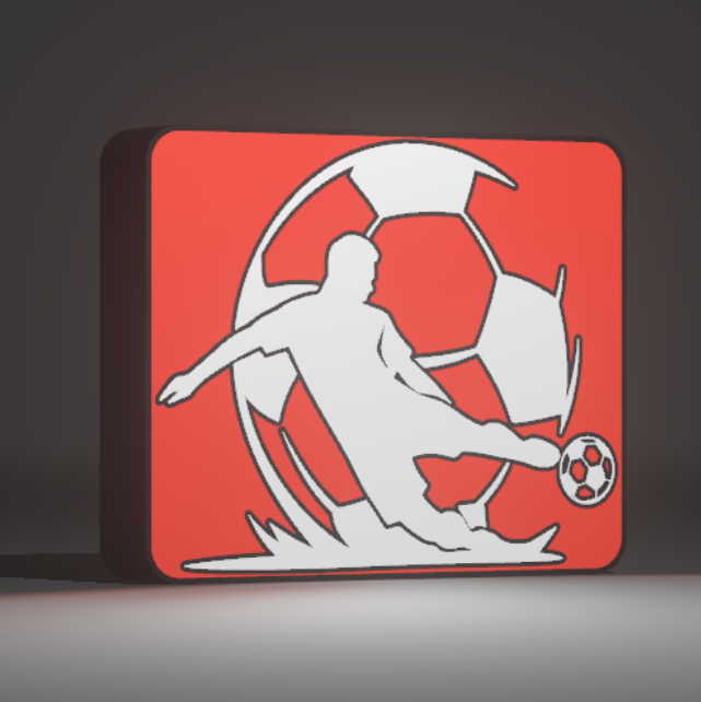 ⚽ Luminária  Football: Design Exclusivo Personalizável!