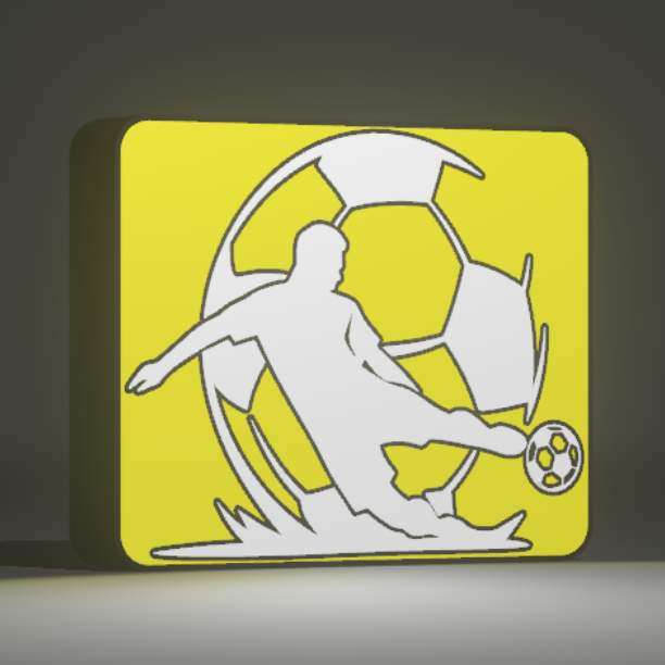 ⚽ Luminária  Football: Design Exclusivo Personalizável!