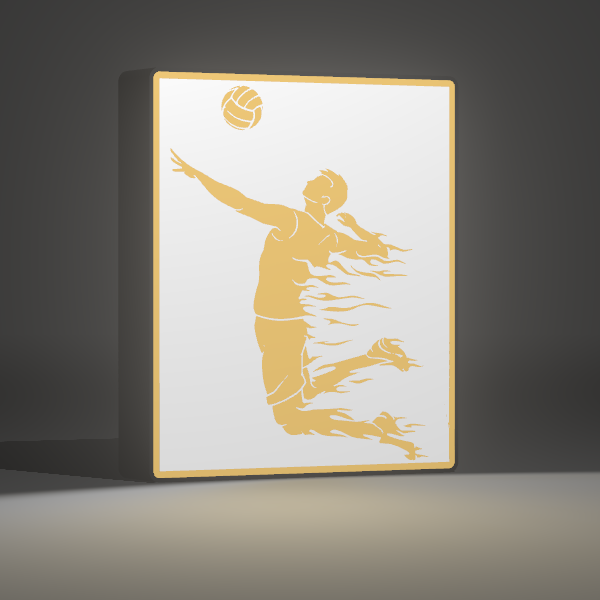 🏐 Luminária Voleibol - Design Exclusivo Personalizável