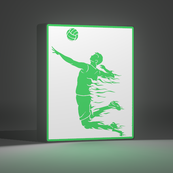 🏐 Luminária Voleibol - Design Exclusivo Personalizável