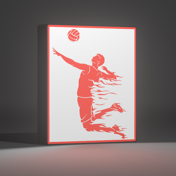 🏐 Luminária Voleibol - Design Exclusivo Personalizável