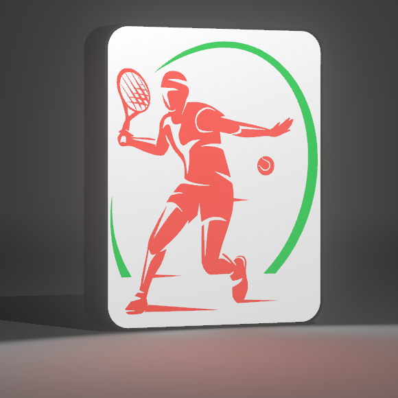 🎾 Luminária Edição Especial Ténis – Design Exclusivo Personalizável!