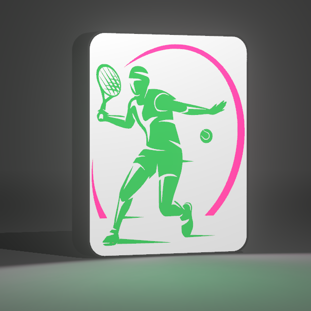 🎾 Luminária Edição Especial Ténis – Design Exclusivo Personalizável!