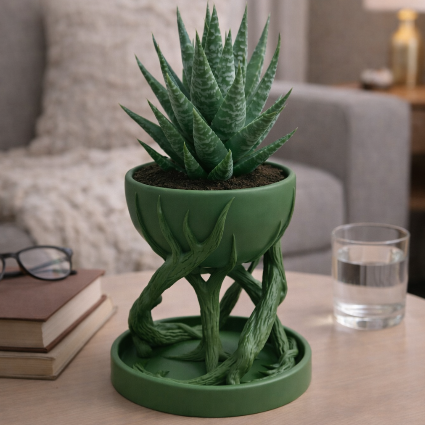 Vaso Escultural Organic Roots!