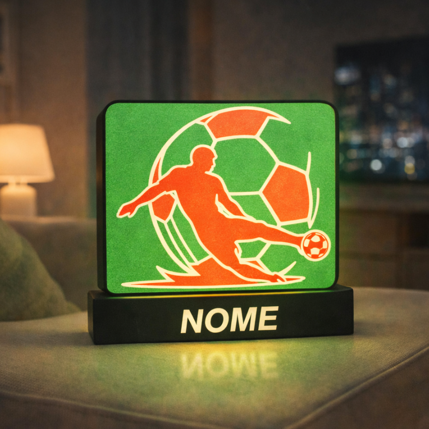 ⚽ Luminária  Football: Design Exclusivo Personalizável!