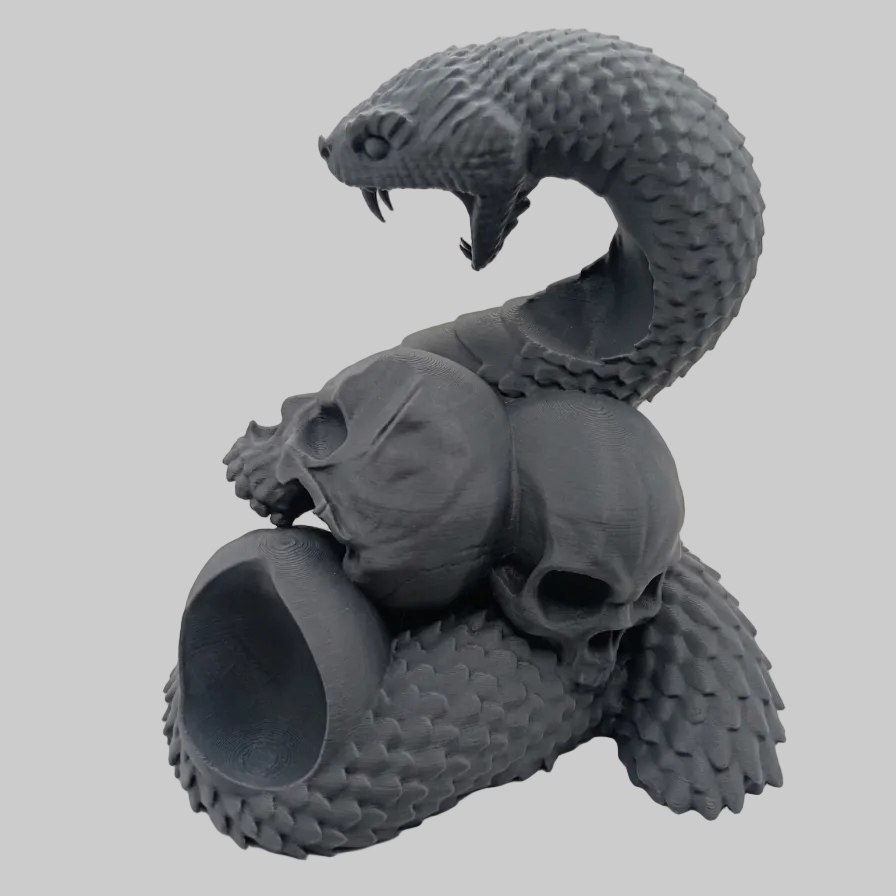 🎮 Suporte para Comando PS5 - Edição Memento Mori (Serpente e Caveiras)!