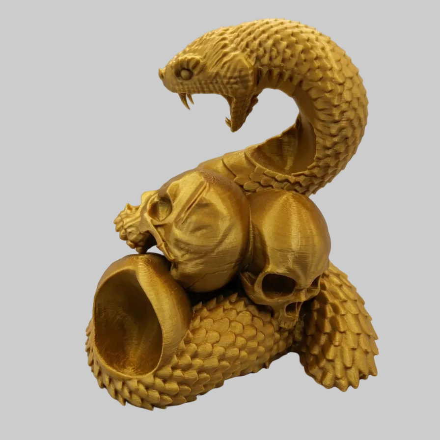 🎮 Suporte para Comando PS5 - Edição Memento Mori (Serpente e Caveiras)!