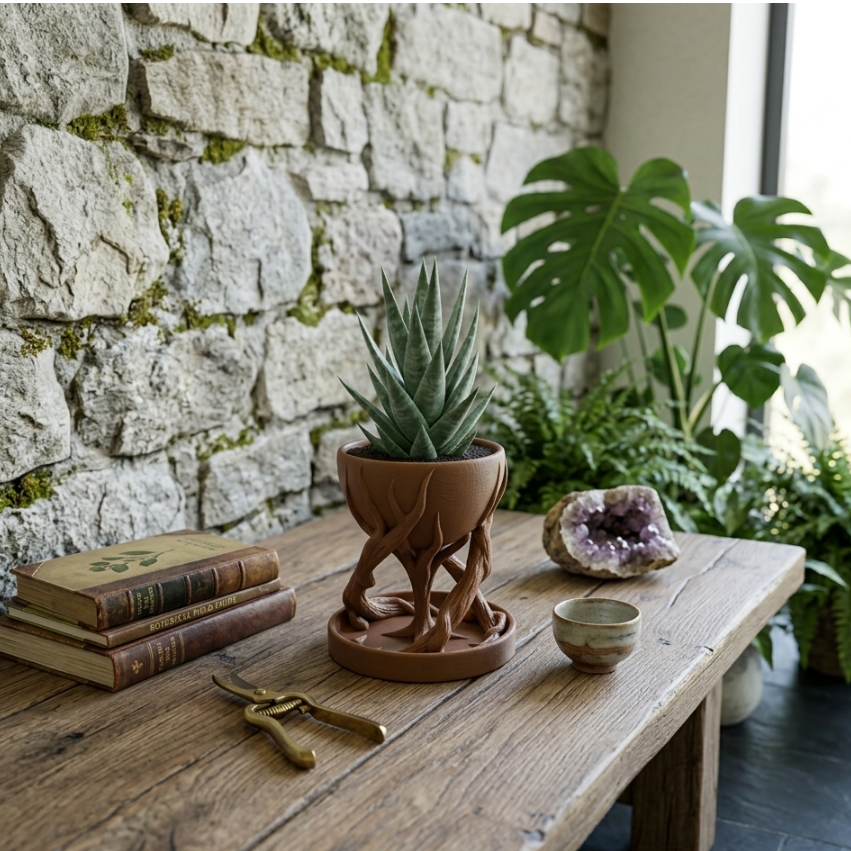 Vaso Escultural Organic Roots!