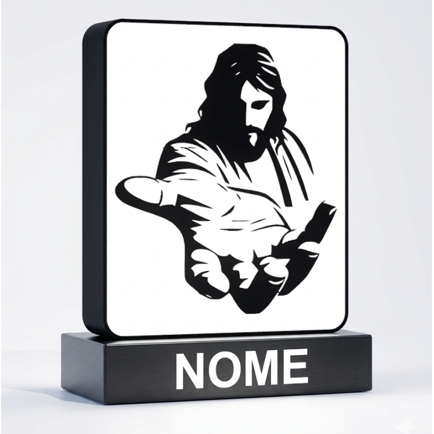 ✨ Luminária "Presença Divina" – Design Exclusivo Personalizável