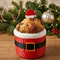 Cesta de Natal Pai Natal para Mini Panettone ou Doces