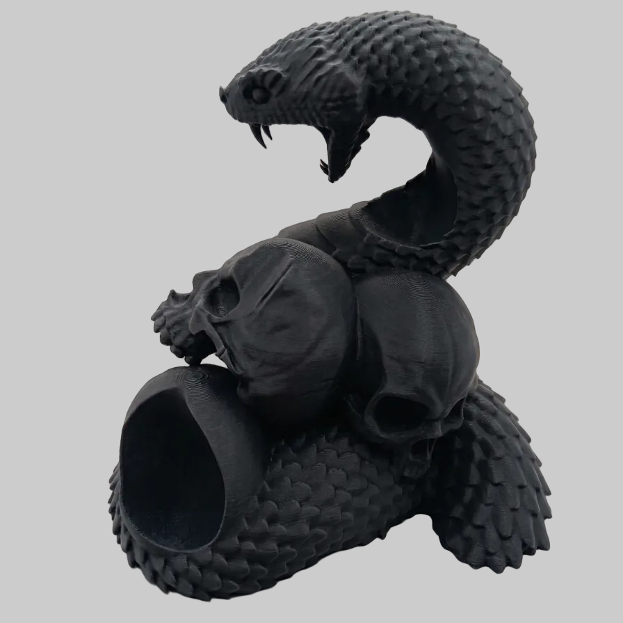 🎮 Suporte para Comando PS5 - Edição Memento Mori (Serpente e Caveiras)!