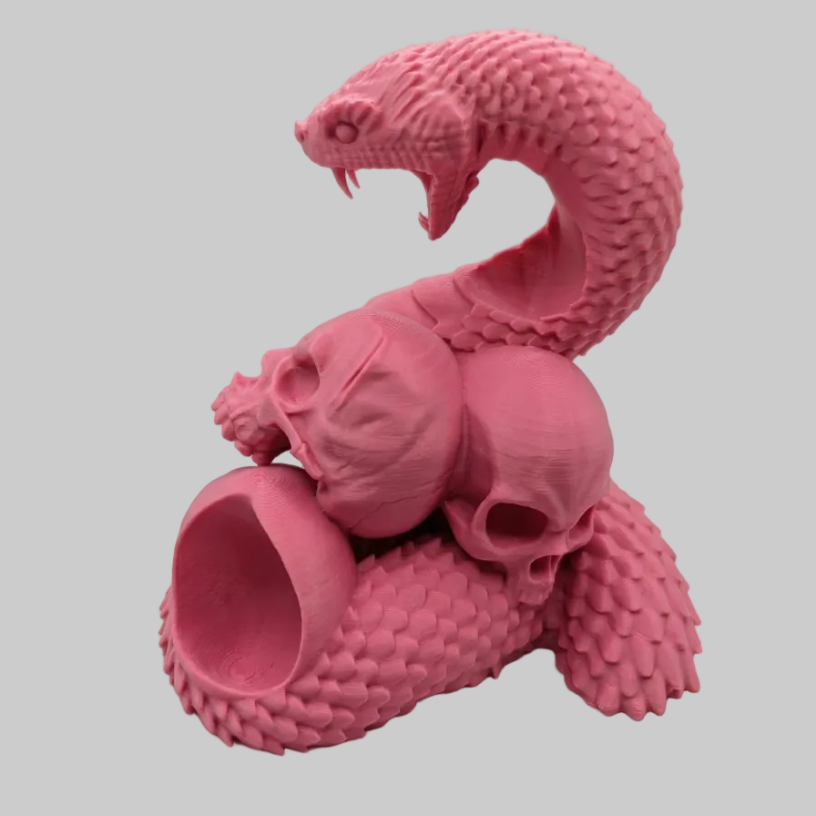 🎮 Suporte para Comando PS5 - Edição Memento Mori (Serpente e Caveiras)!