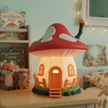 Luminária Casa Cogumelo Infantil | 3 Tonalidades de Luz