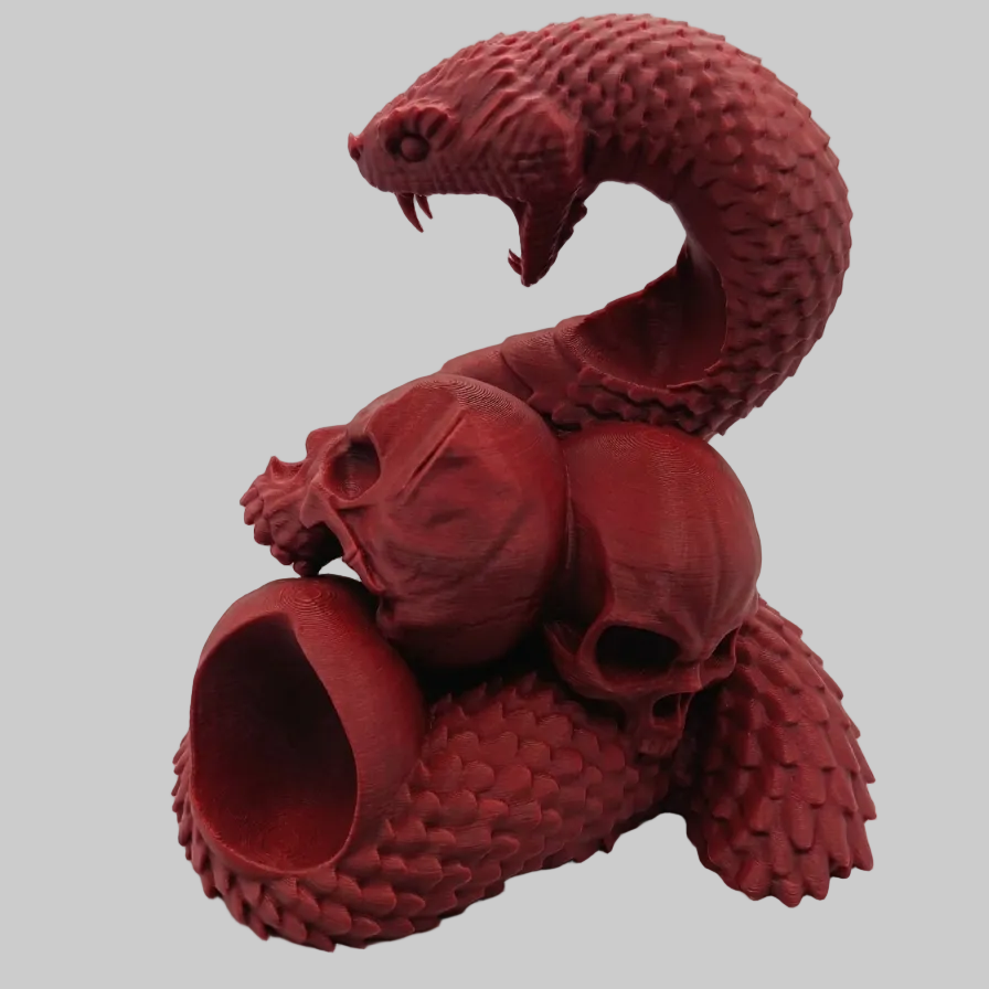 🎮 Suporte para Comando PS5 - Edição Memento Mori (Serpente e Caveiras)!