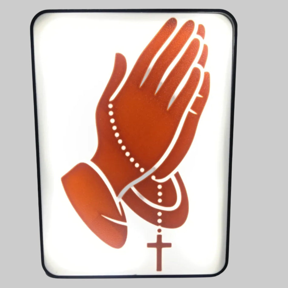 🙏 Luminária "Fé e Devoção" – Design Exclusivo Personalizável