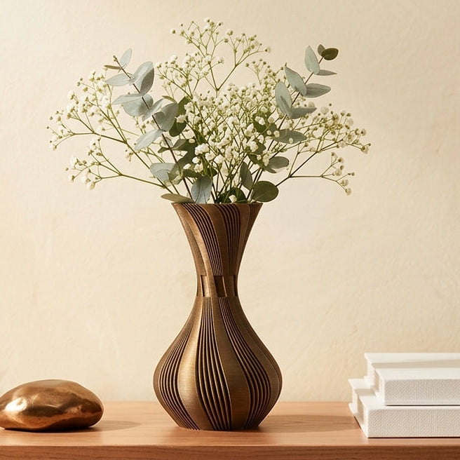 Vaso Decorativo Espiral | Design Escultural