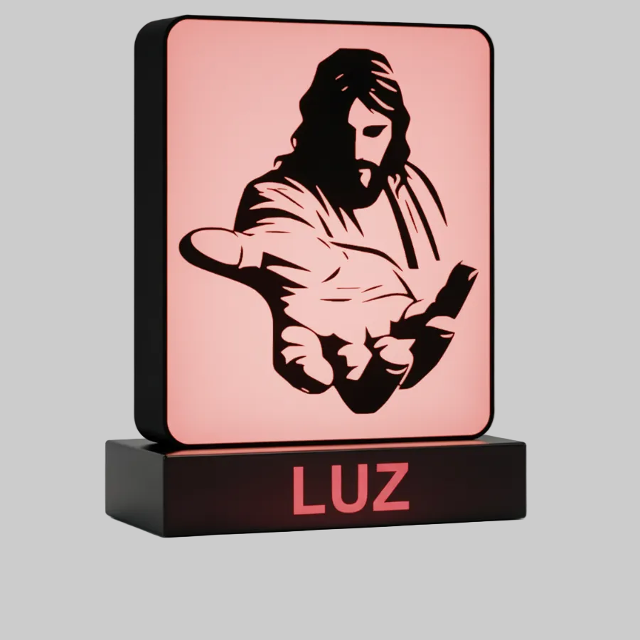 ✨ Luminária "Presença Divina" – Design Exclusivo Personalizável