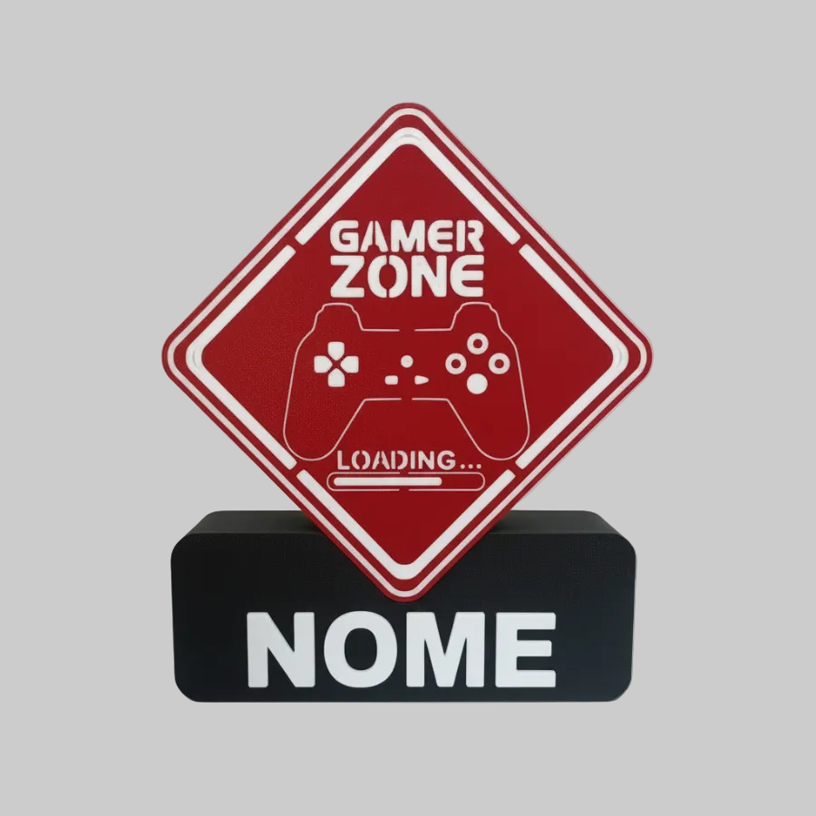 Gamer Zone Vermelho + Base Preta