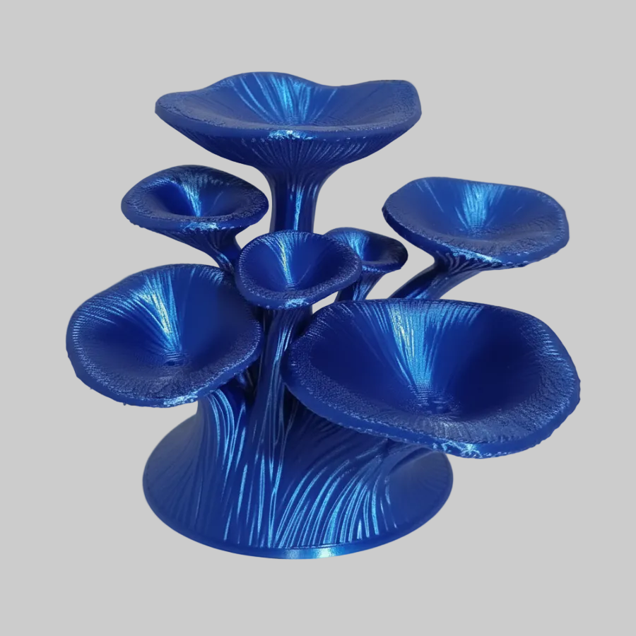 Árvore Porta-Joias 3D Azul Royal
