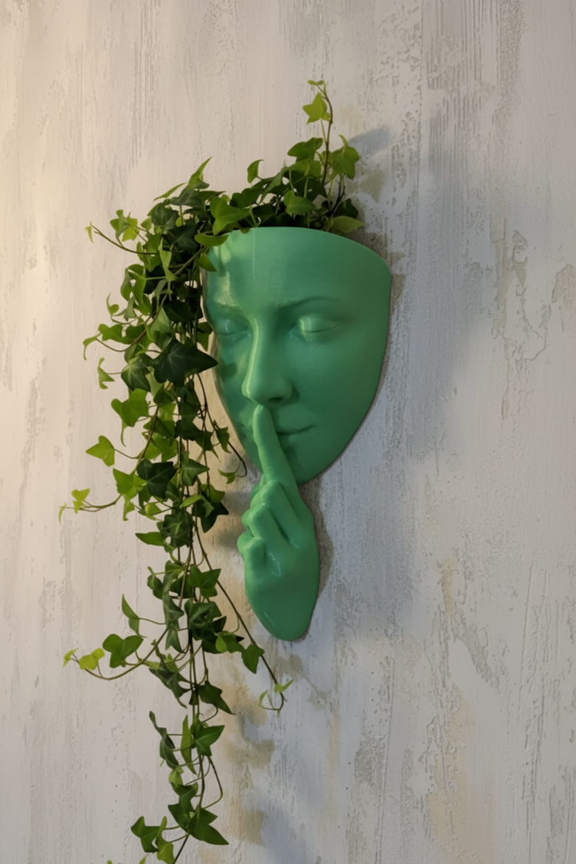Face do Silêncio - Verde Jade Green