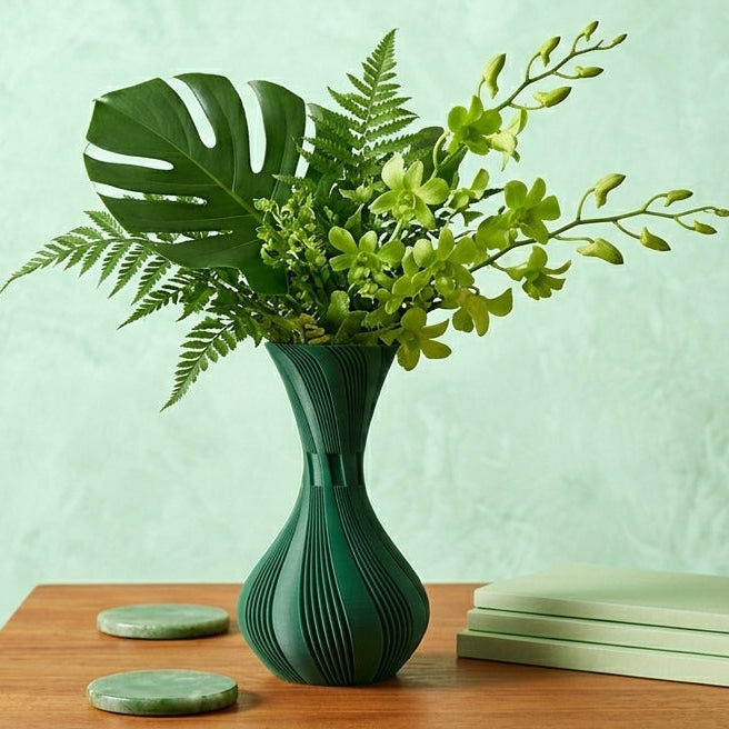 Vaso Decorativo Espiral | Design Escultural